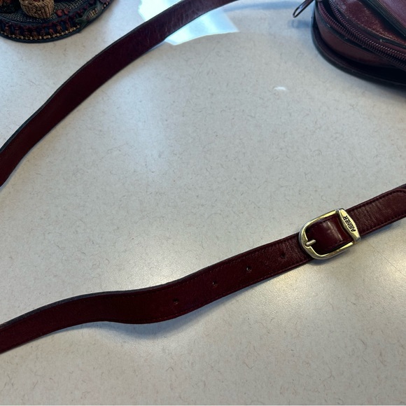 Rare Etienne Aigner Leather Shoulder Bag- Oxblood / Red, Great Cond pre-owned - Picture 6 of 6